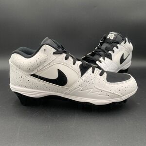 Nike Air Jordan Flight MCS Baseball Cleats White Black HQ0210-100 Mens 11.5